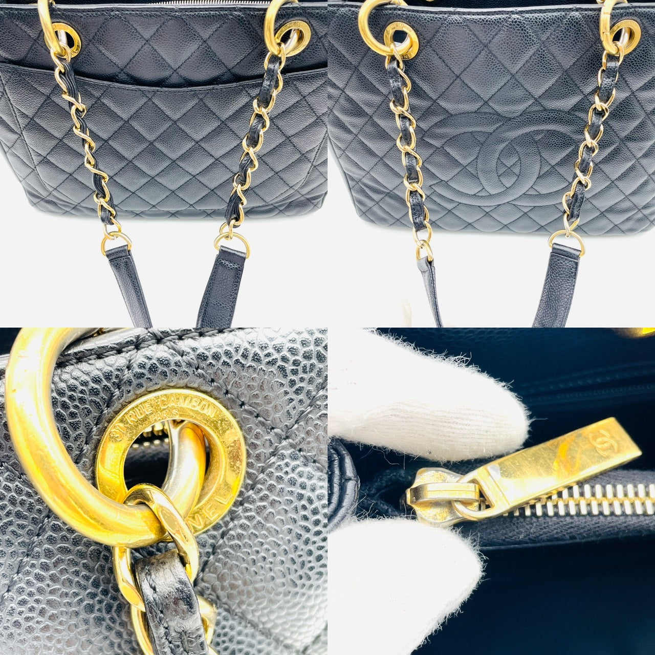 CHANEL GST Tote Bag Caviar Skin