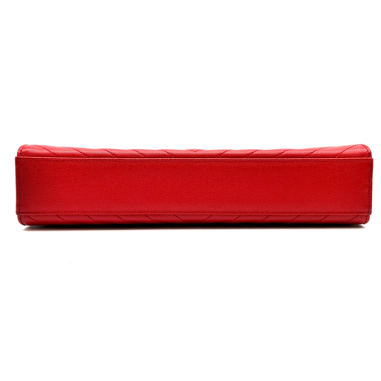 YVES SAINT LAURENT YSL Monogram red leather shoulder bag