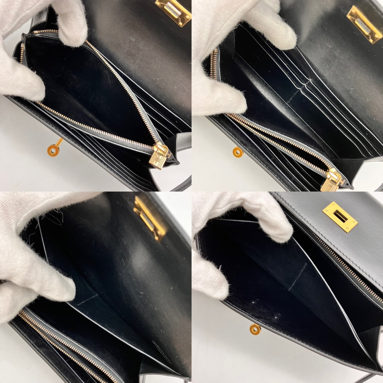 HERMES Kelly Wallet Box Calf