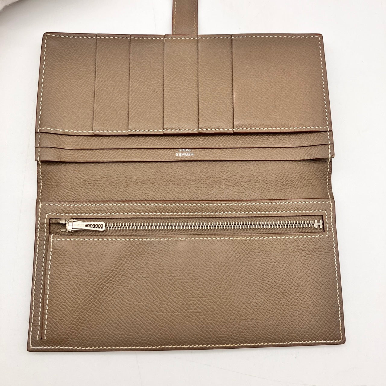HERMES Bearn souffle Epsom Etoupe