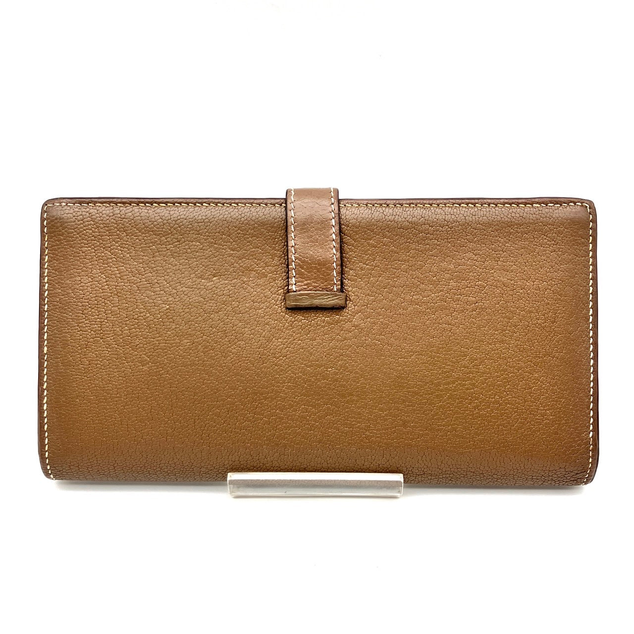 HERMES Bearn souffle Chevre Etoupe