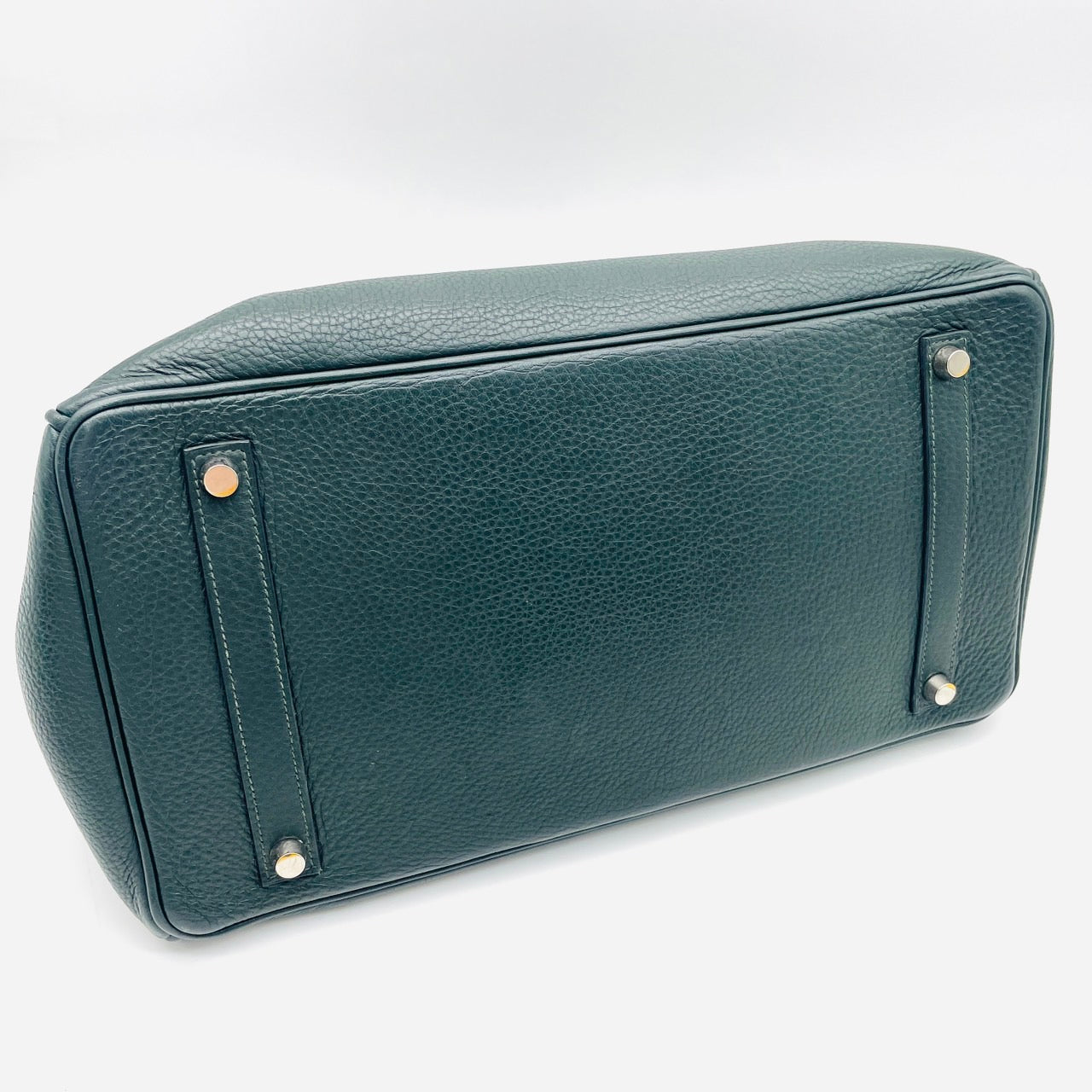 HERMES Birkin 35 Togo Vert Fonce Silver Hardware □F