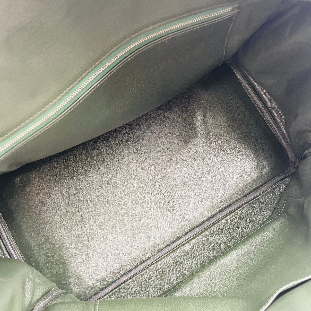 HERMES Birkin 35 Togo Vert Fonce Silver Hardware □F
