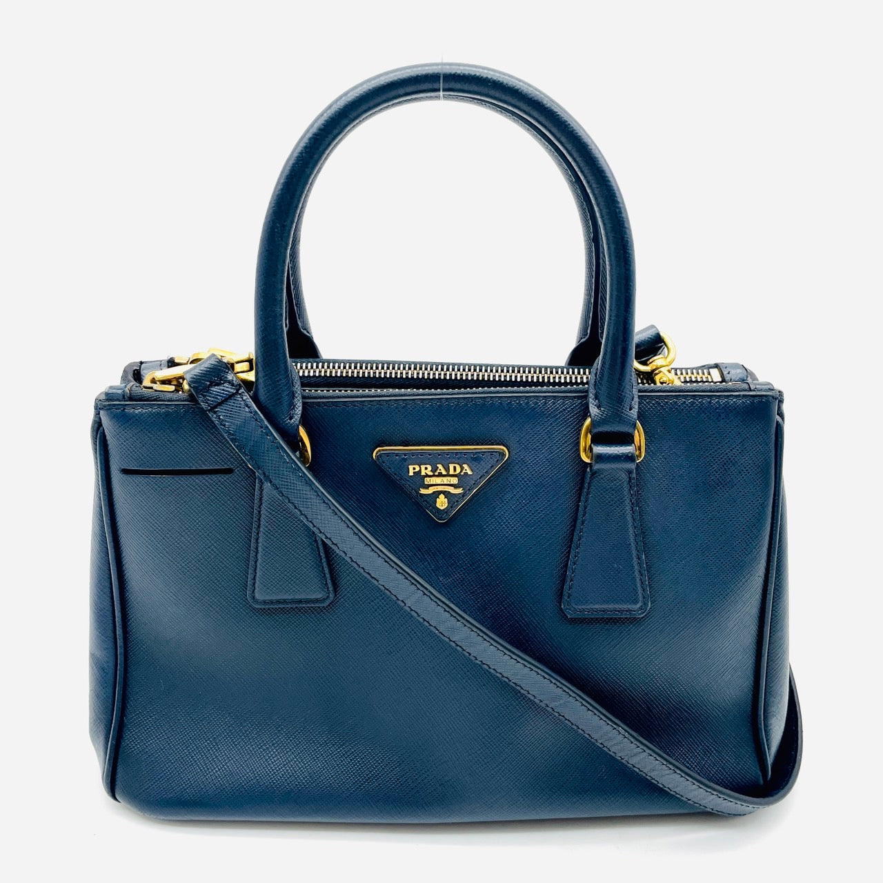 PRADA Saffiano leather medium bag 2waybag