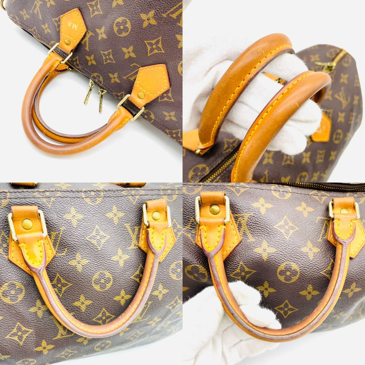 LOUIS VUITTON Monogram Speedy Bandrière 35