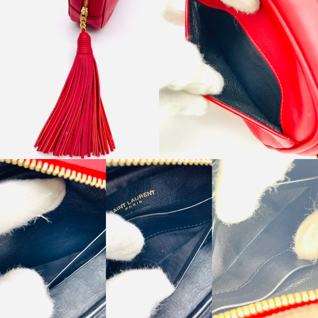 YVES SAINT LAURENT Shoulder bag logo red
