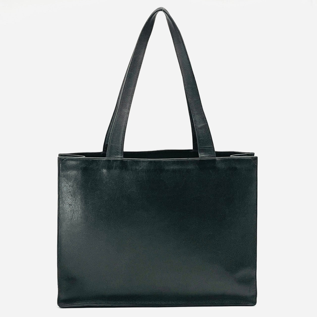 CHANEL Coco Mark Caviar Skin Tote Bag