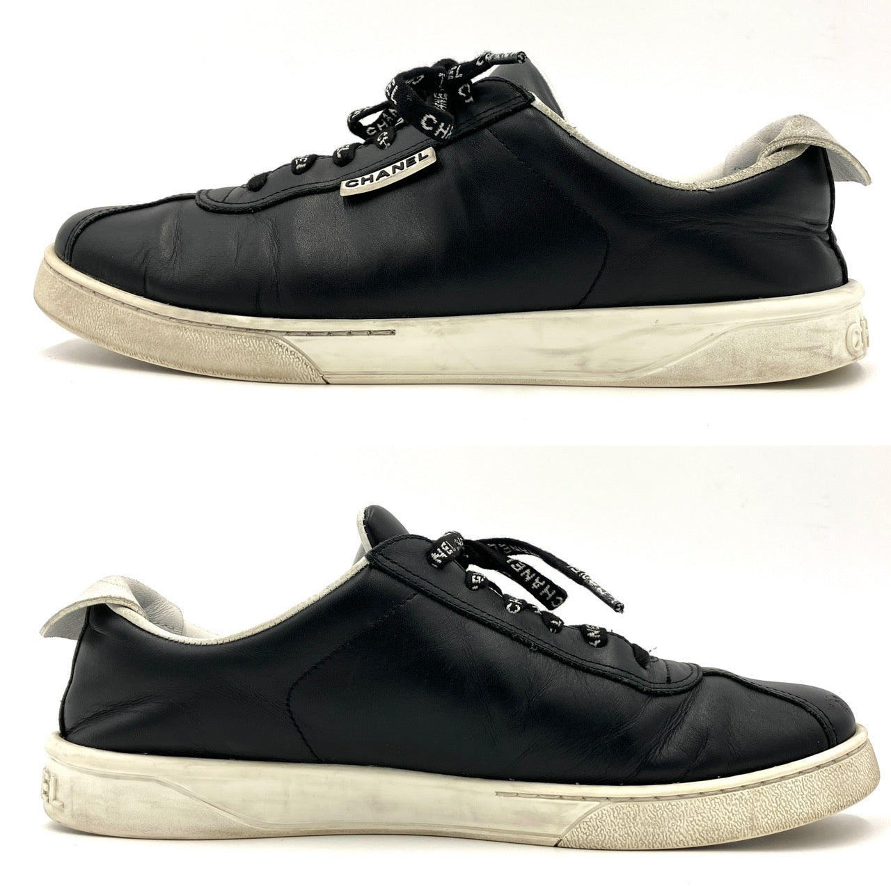CHANEL Coco Mark Leather Sneakers G34145 EU42