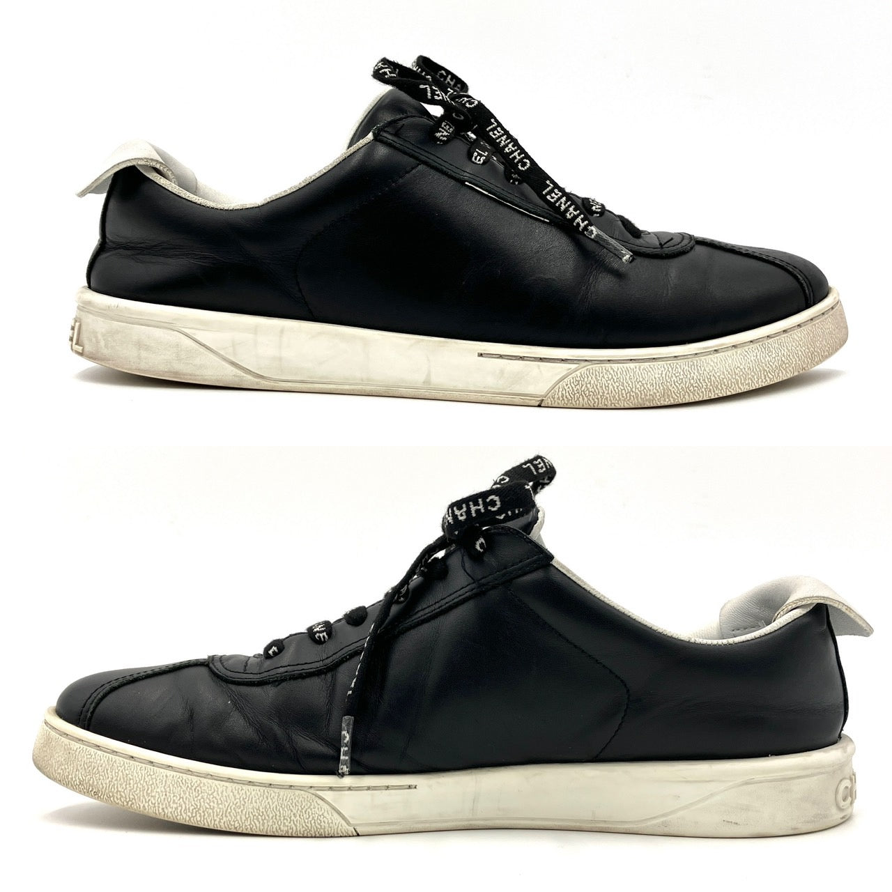CHANEL Coco Mark Leather Sneakers G34145 EU42