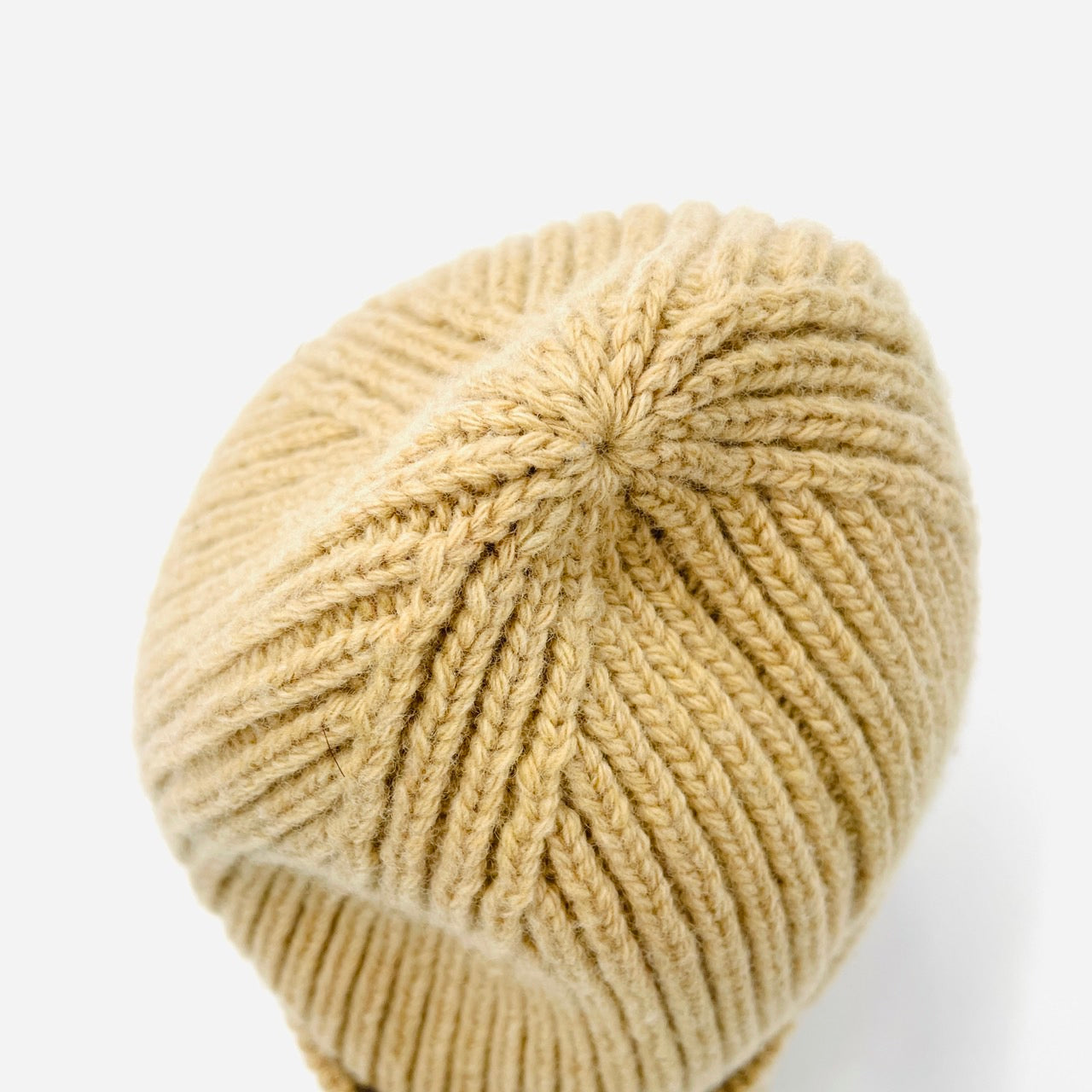 LOUIS VUITTON Knit Cap Beige Bonnet Beanie