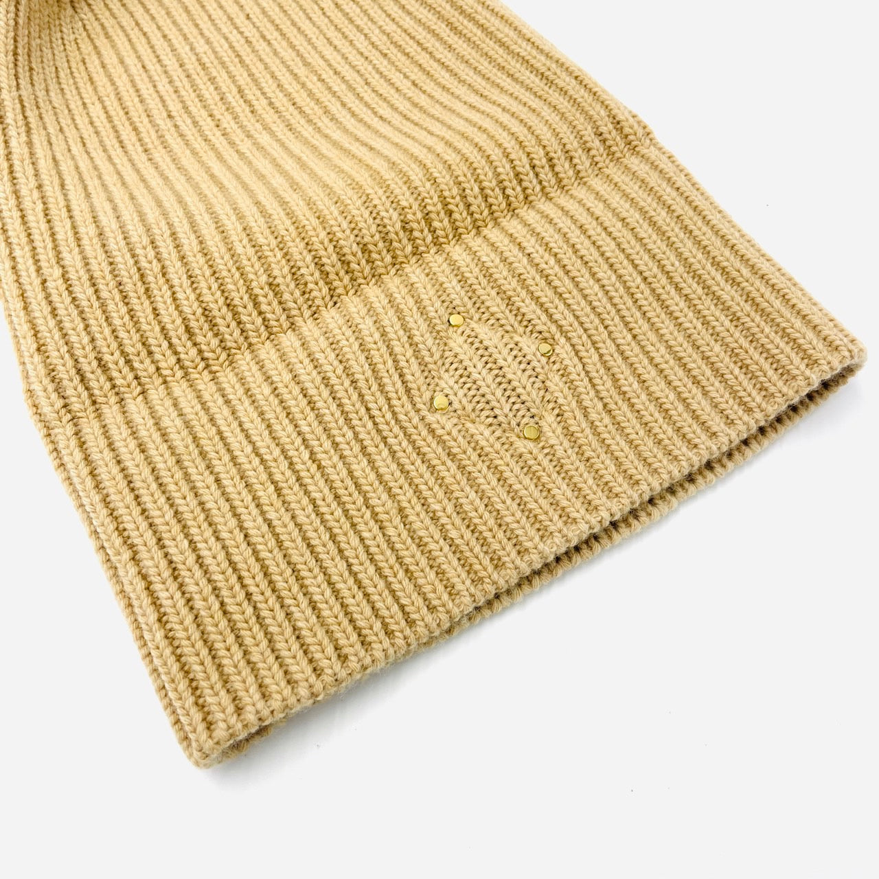 LOUIS VUITTON Knit Cap Beige Bonnet Beanie
