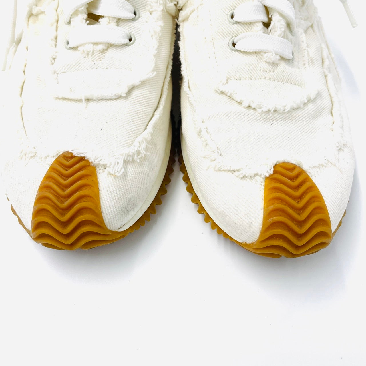 LOEWE Men's Thick Soled Dado Sneakers White Size 41