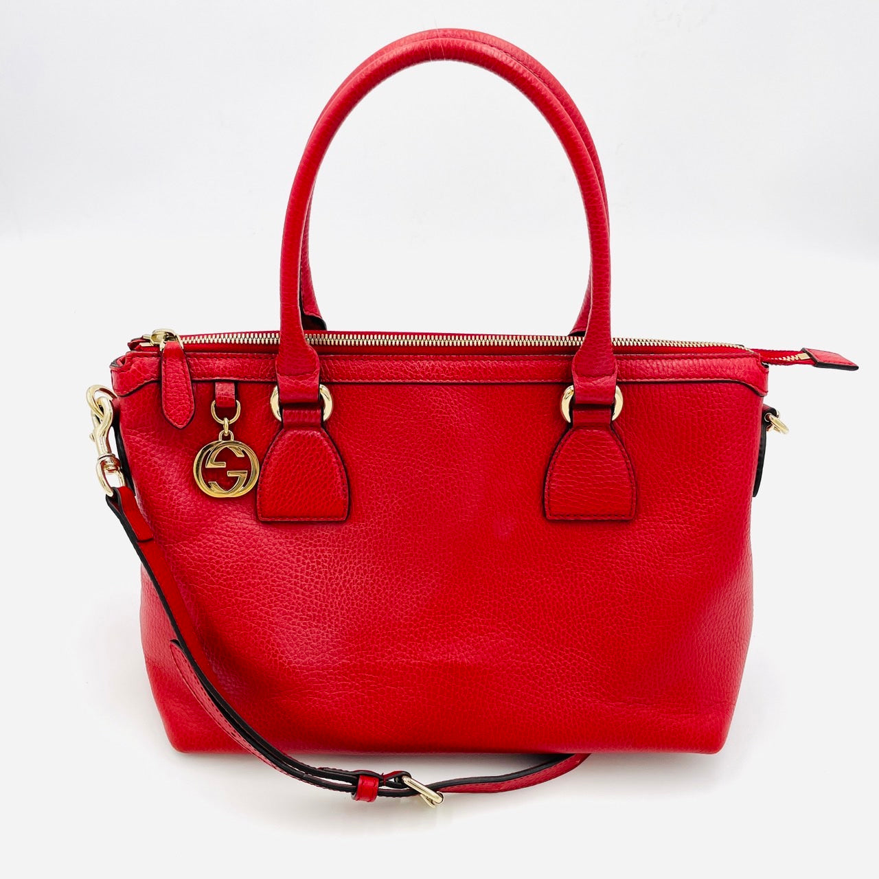 GUCCI Miss GG Handbag 2Way Red