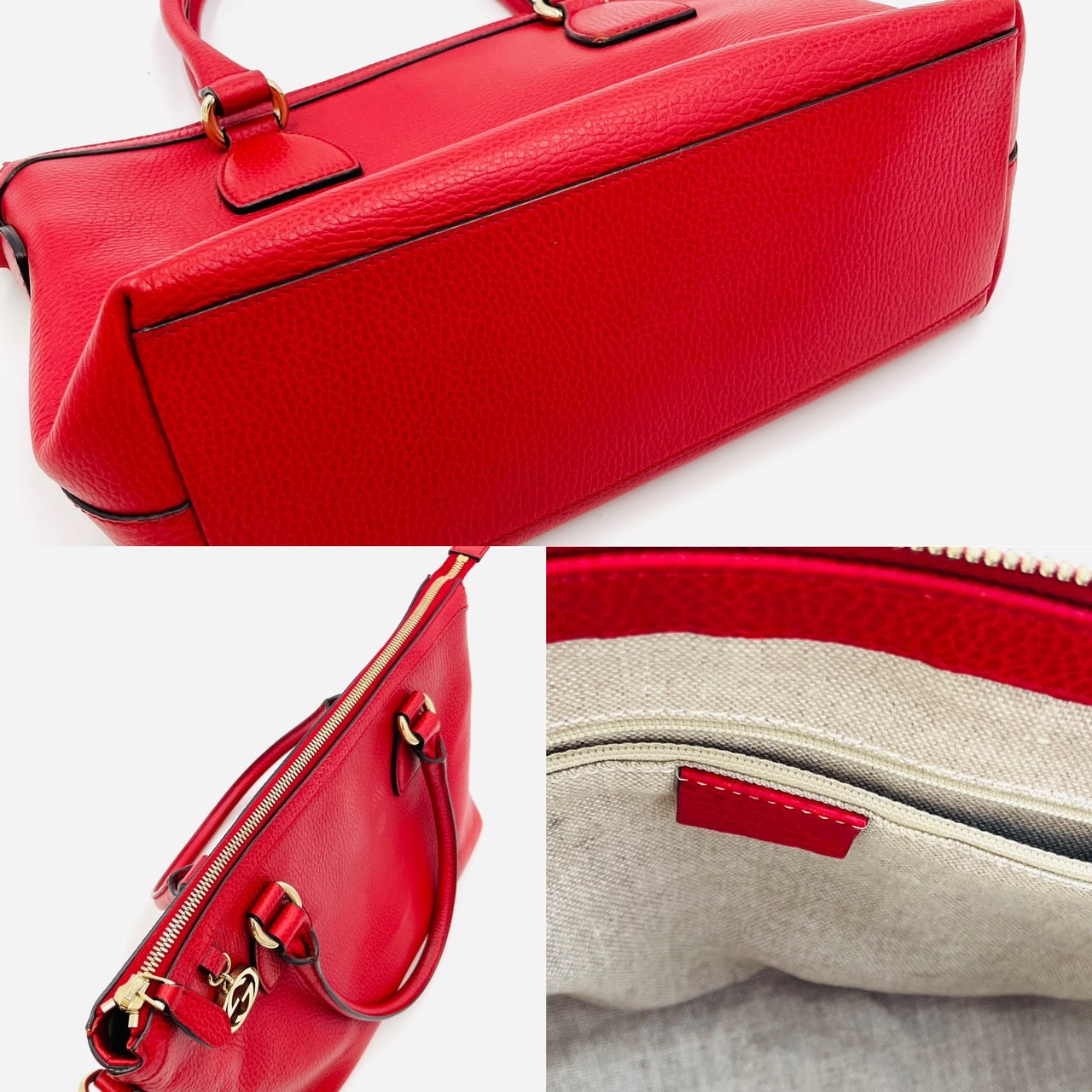 GUCCI Miss GG Handbag 2Way Red