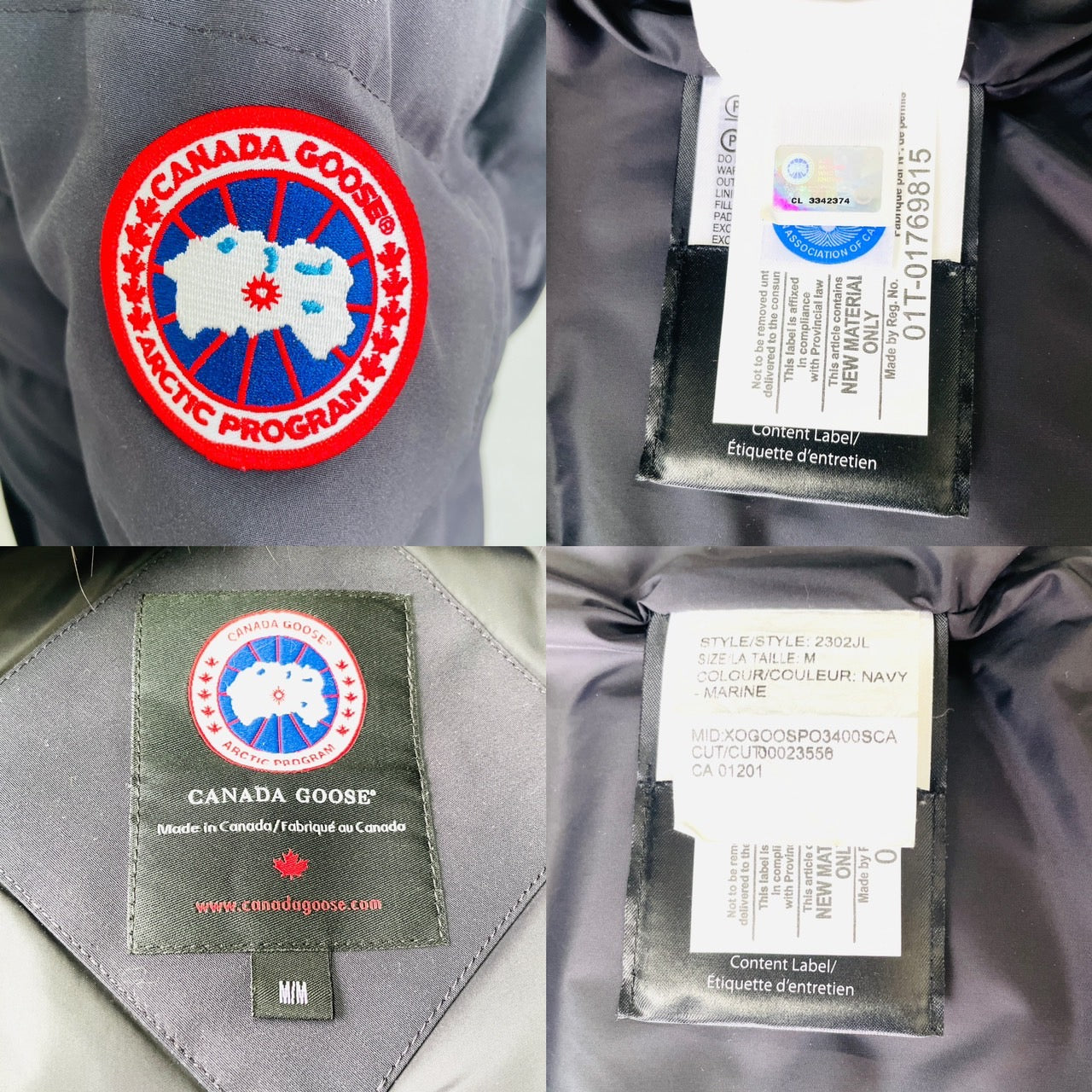 CANADA GOOSE Mackenzie Parka Navy Size M Down Coat