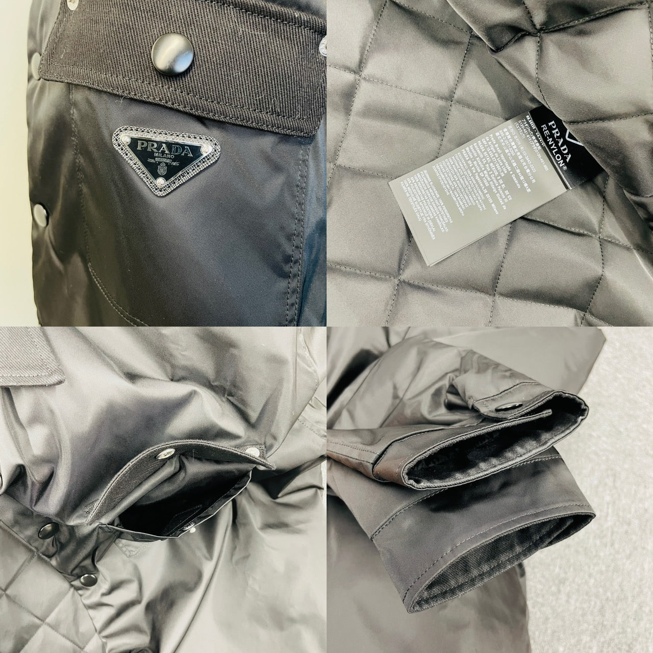 Prada Re Nylon 24 Nylon Jacket L Black