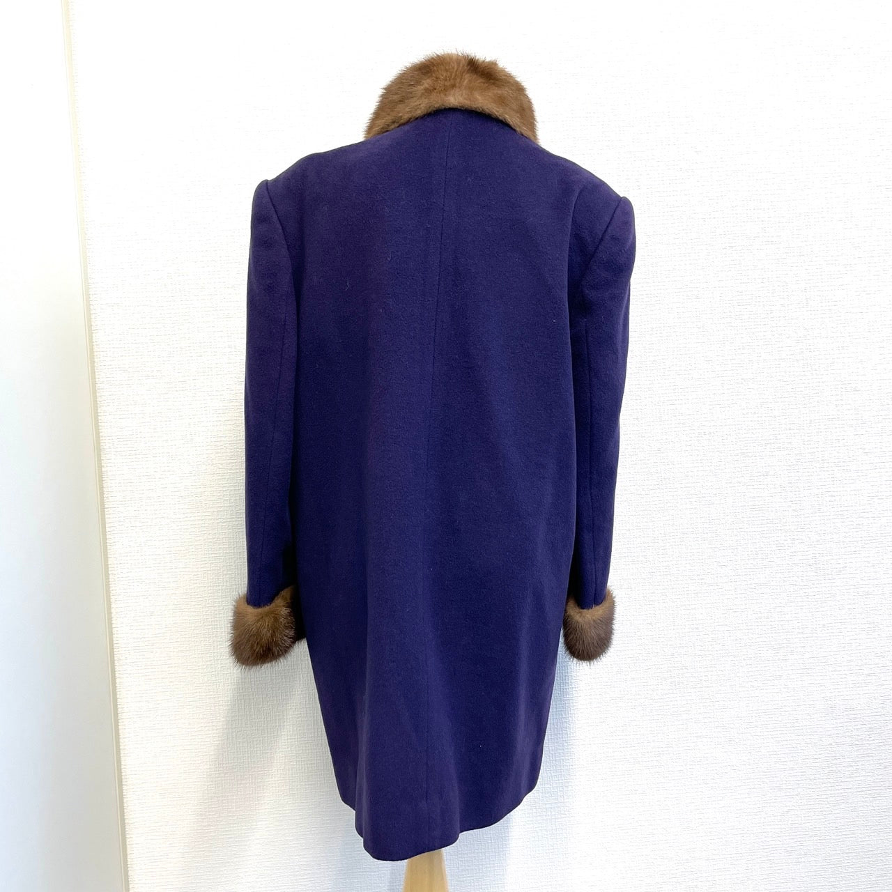 BURBERRYS Fur Coat Purple Women