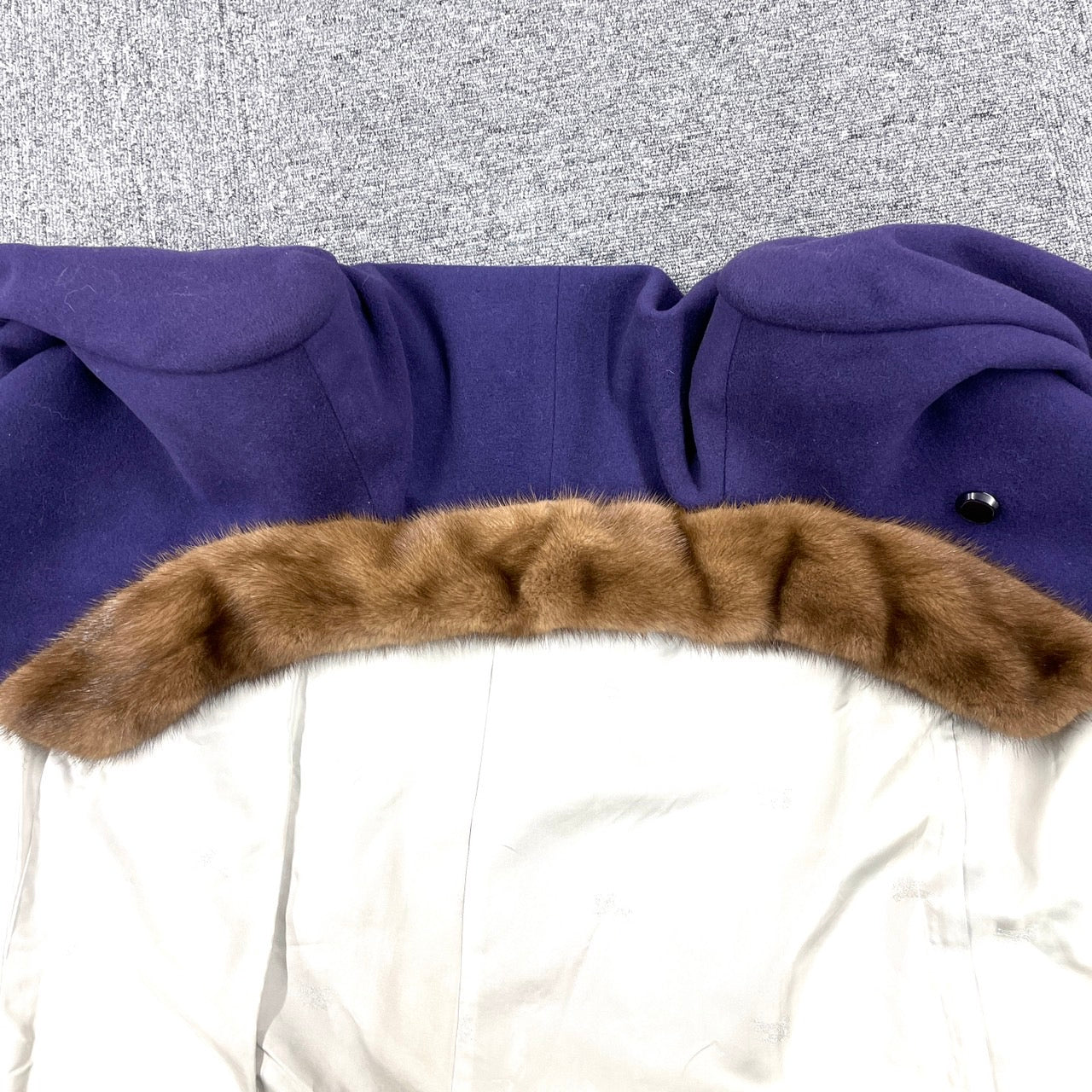 BURBERRYS Fur Coat Purple Women