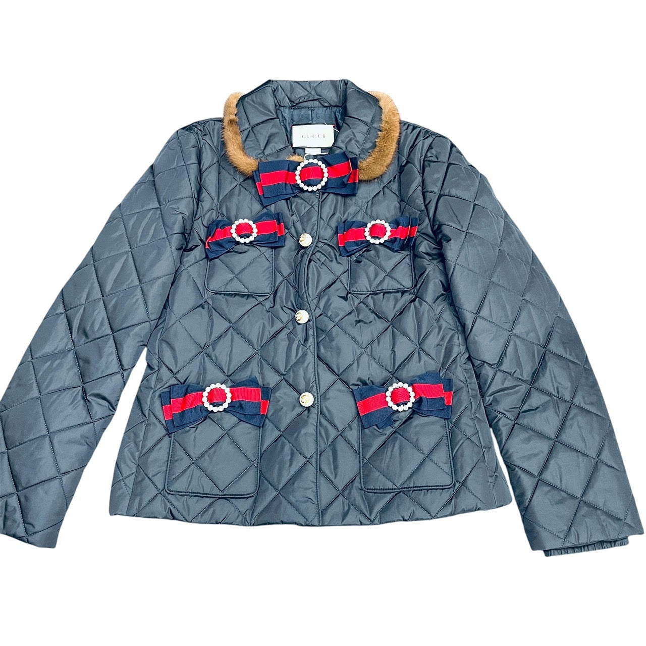 GUCCI Navy Jacket Navy Blue Size 42