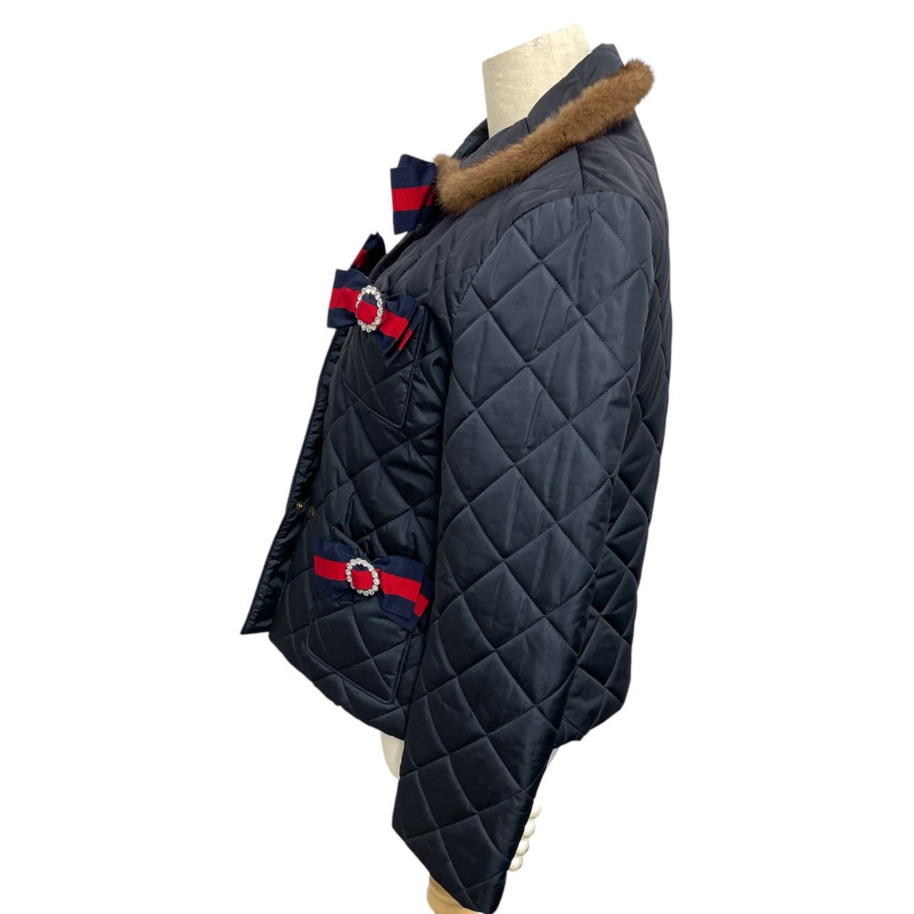 GUCCI Navy Jacket Navy Blue Size 42