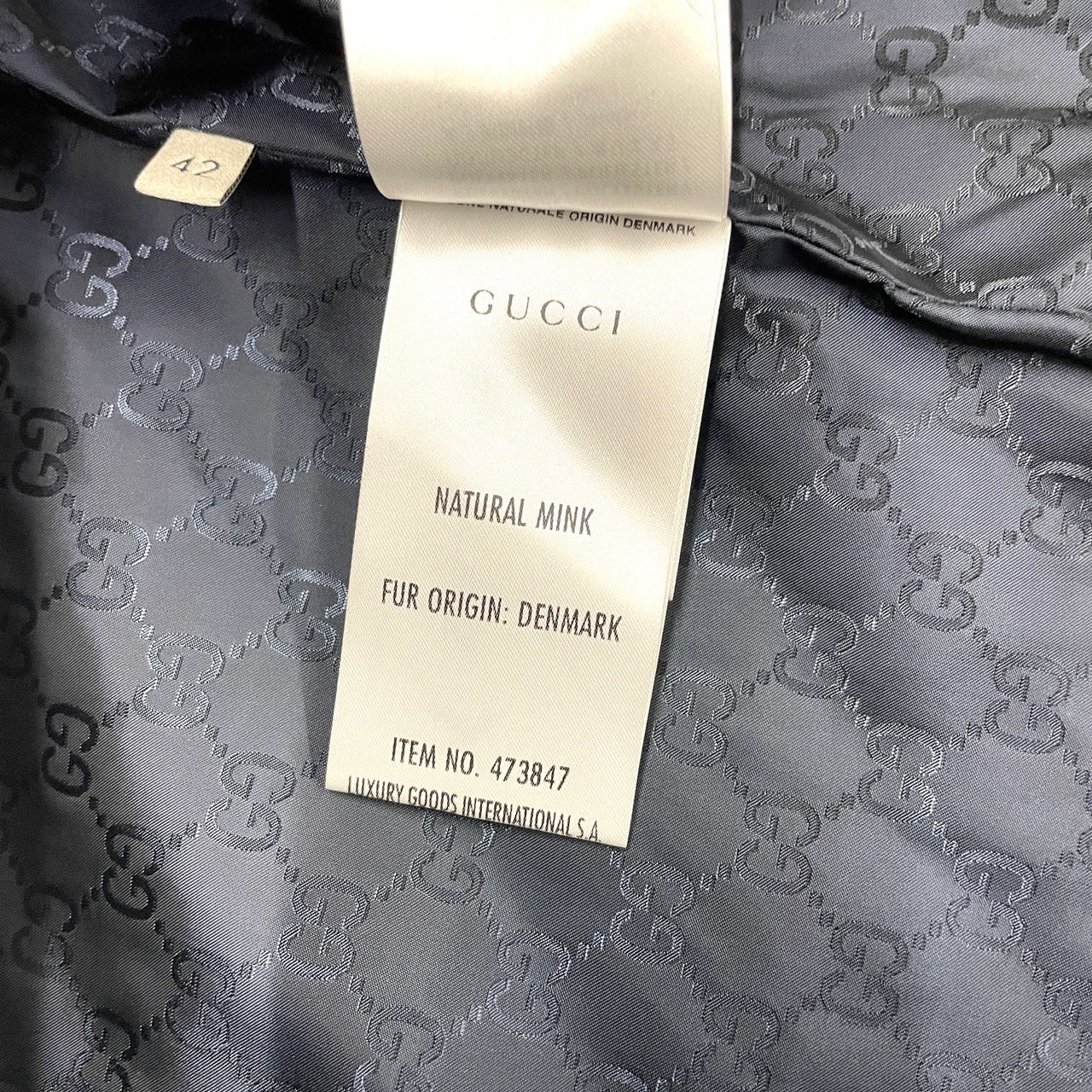 GUCCI Navy Jacket Navy Blue Size 42