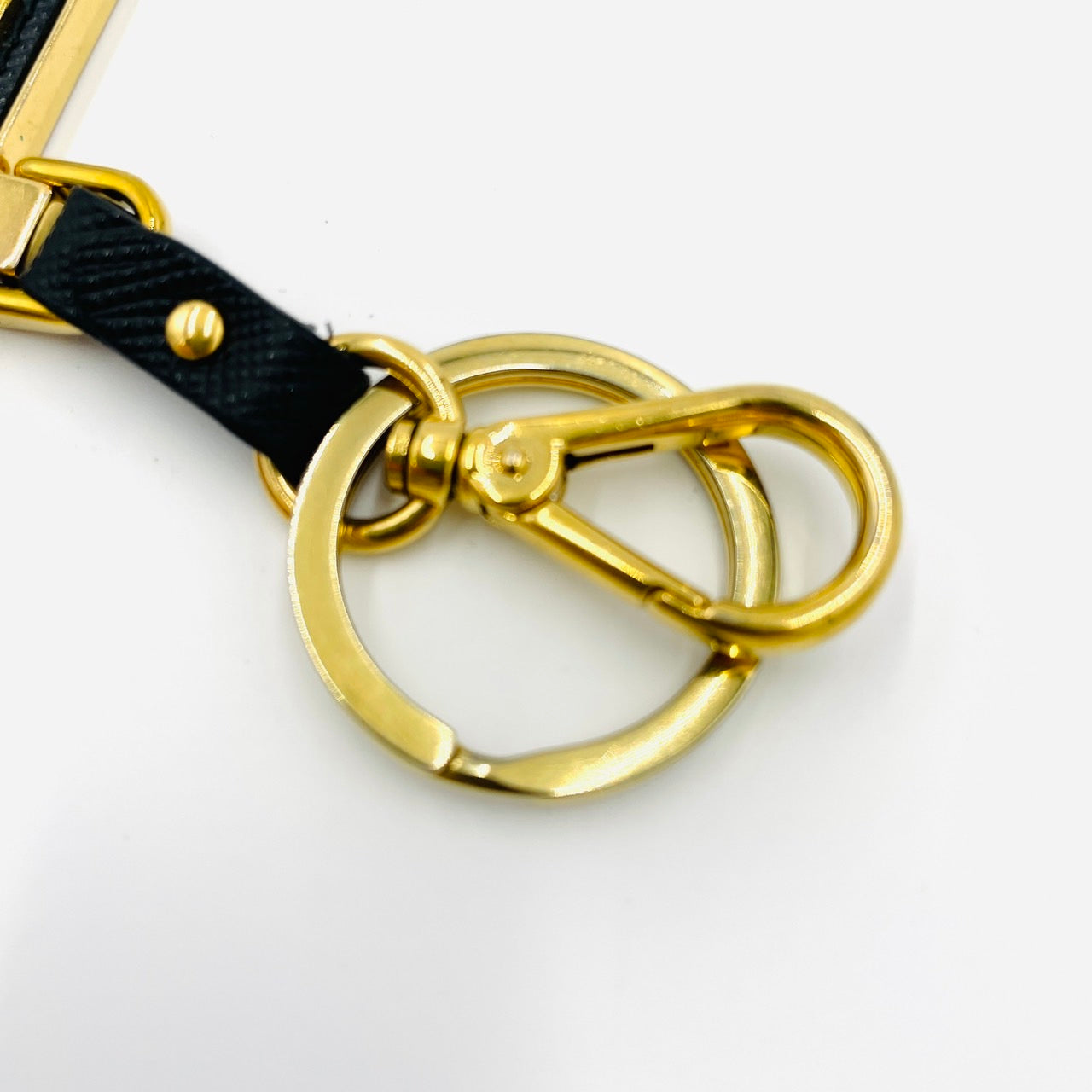 PRADA Key Charm Black Gold