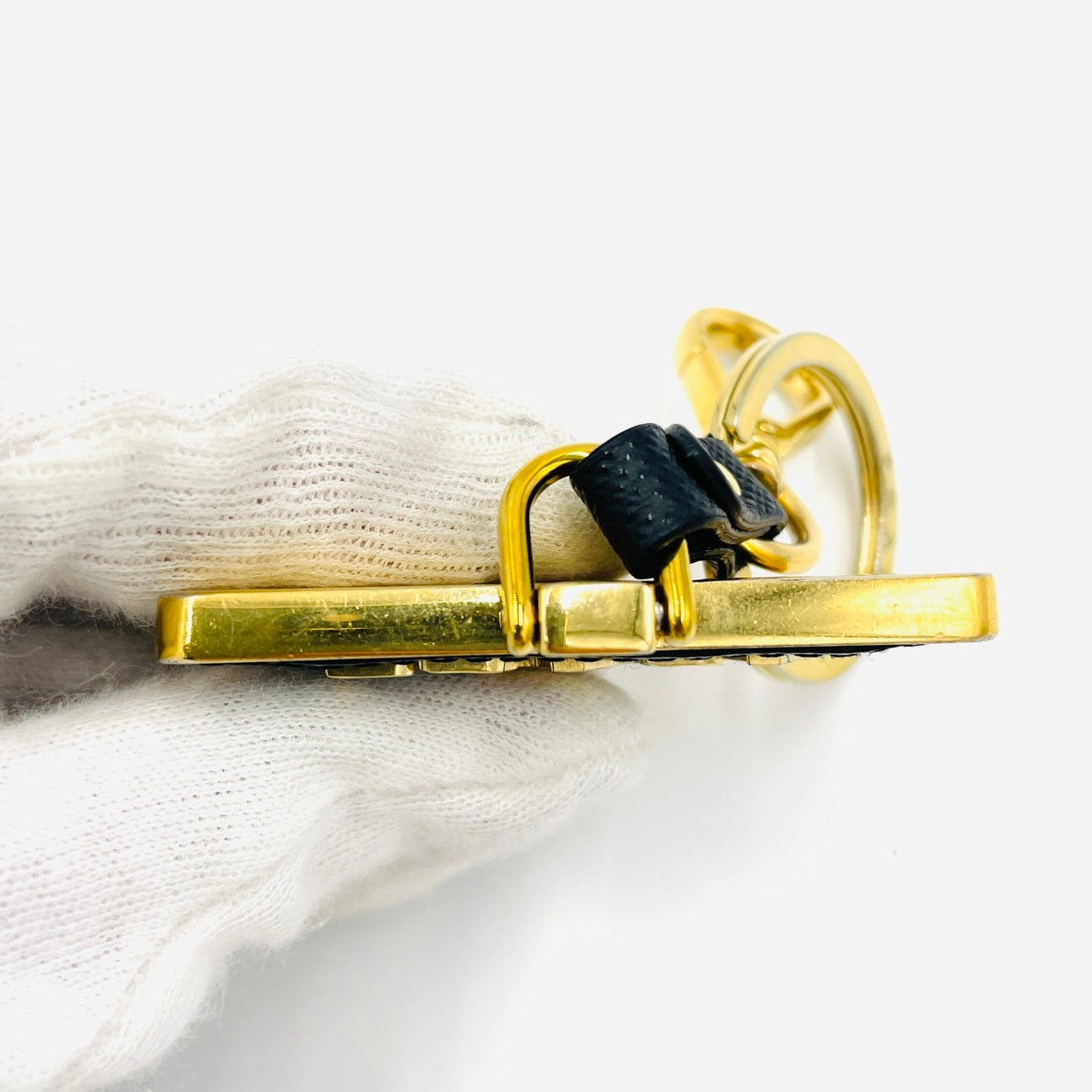 PRADA Key Charm Black Gold