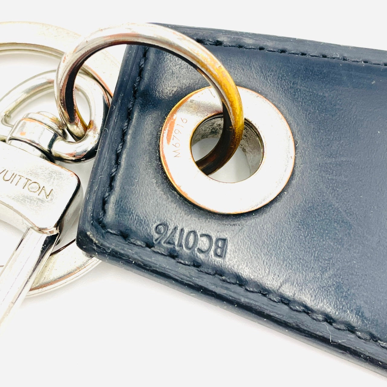 LOUIS VUITTON Key Charm Damier Graphite