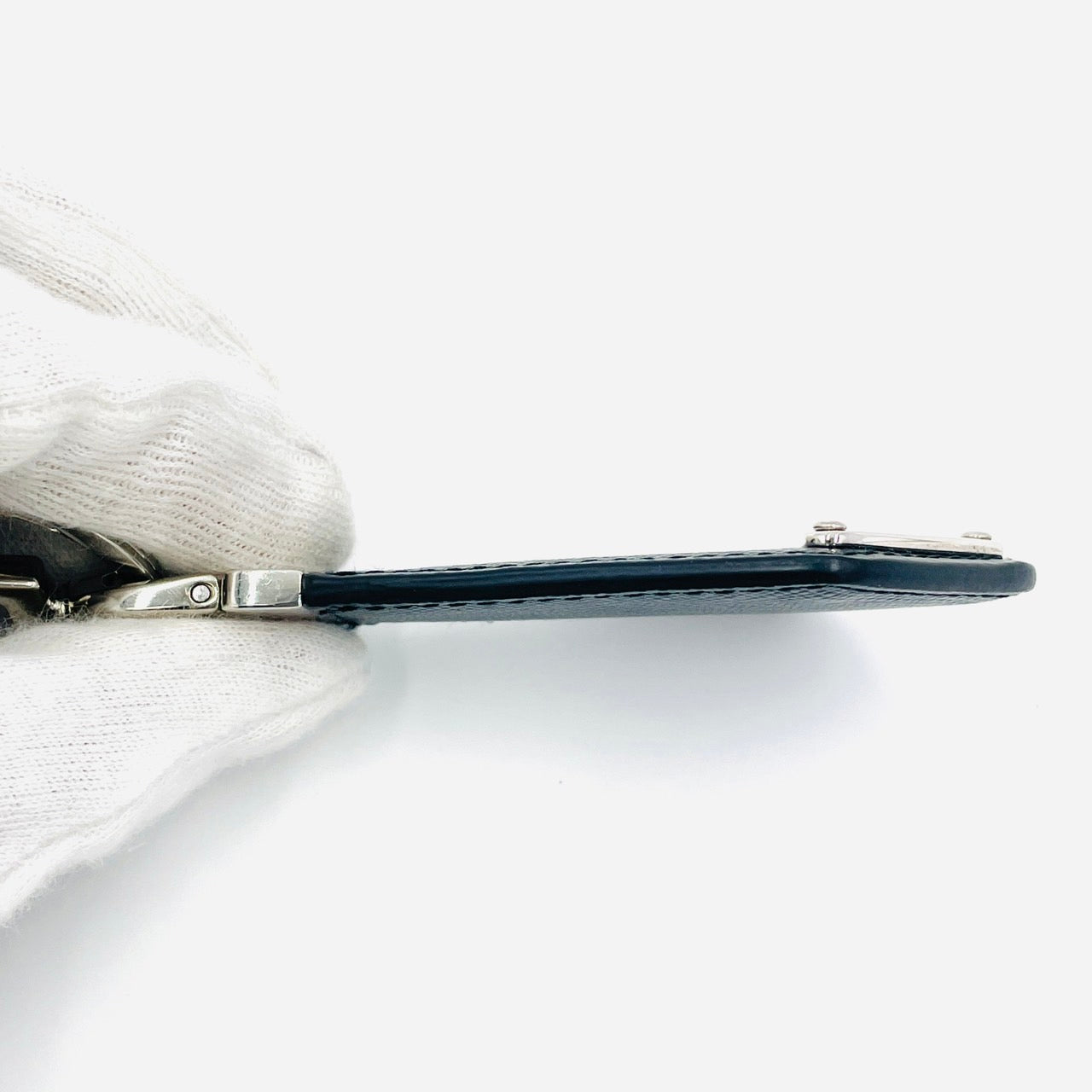 PRADA Key Charm Saffiano Leather Black