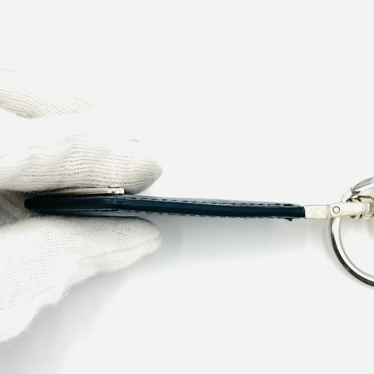 PRADA Key Charm Saffiano Leather Black
