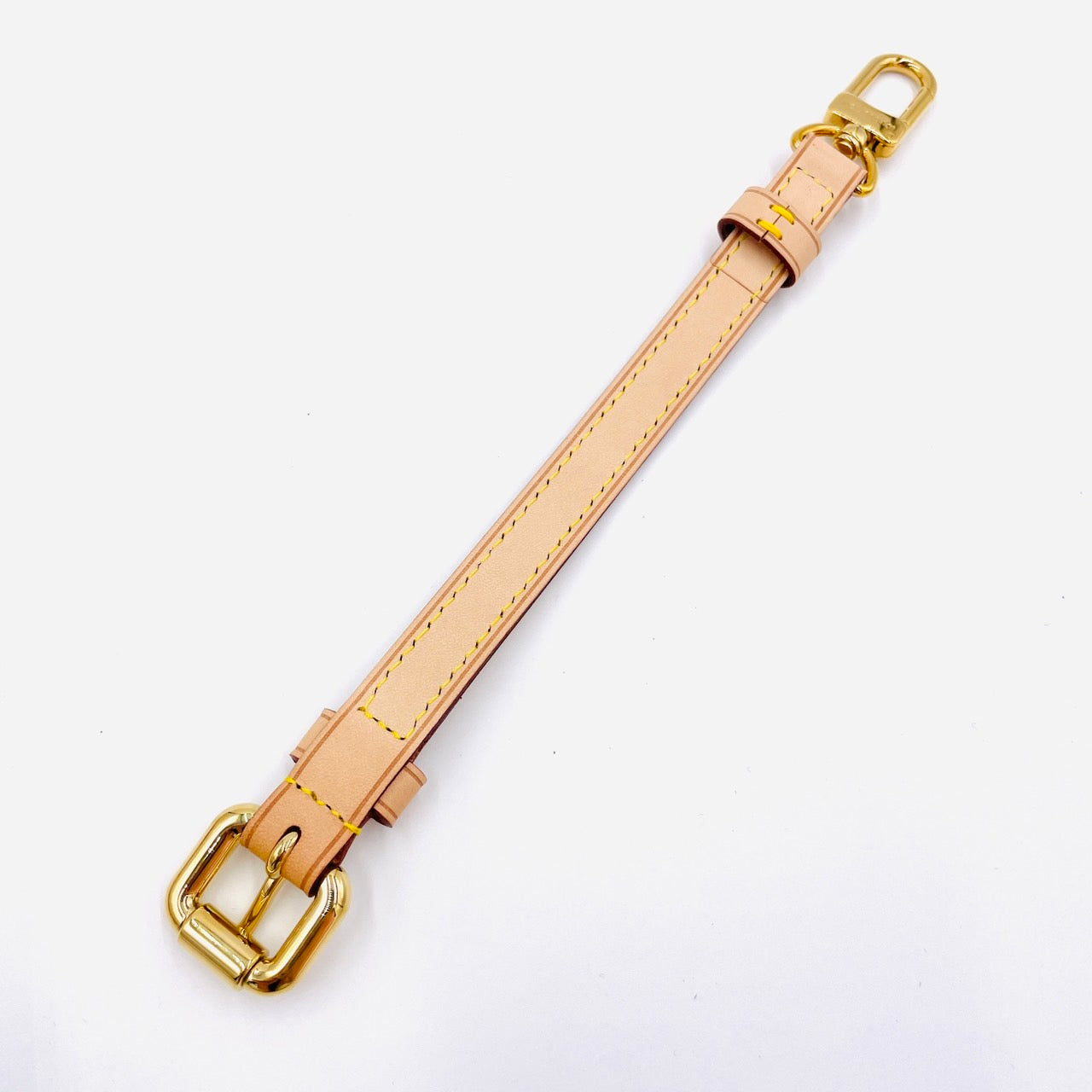 LOUIS VUITTON Unused Strap Leather With Gold Hardware