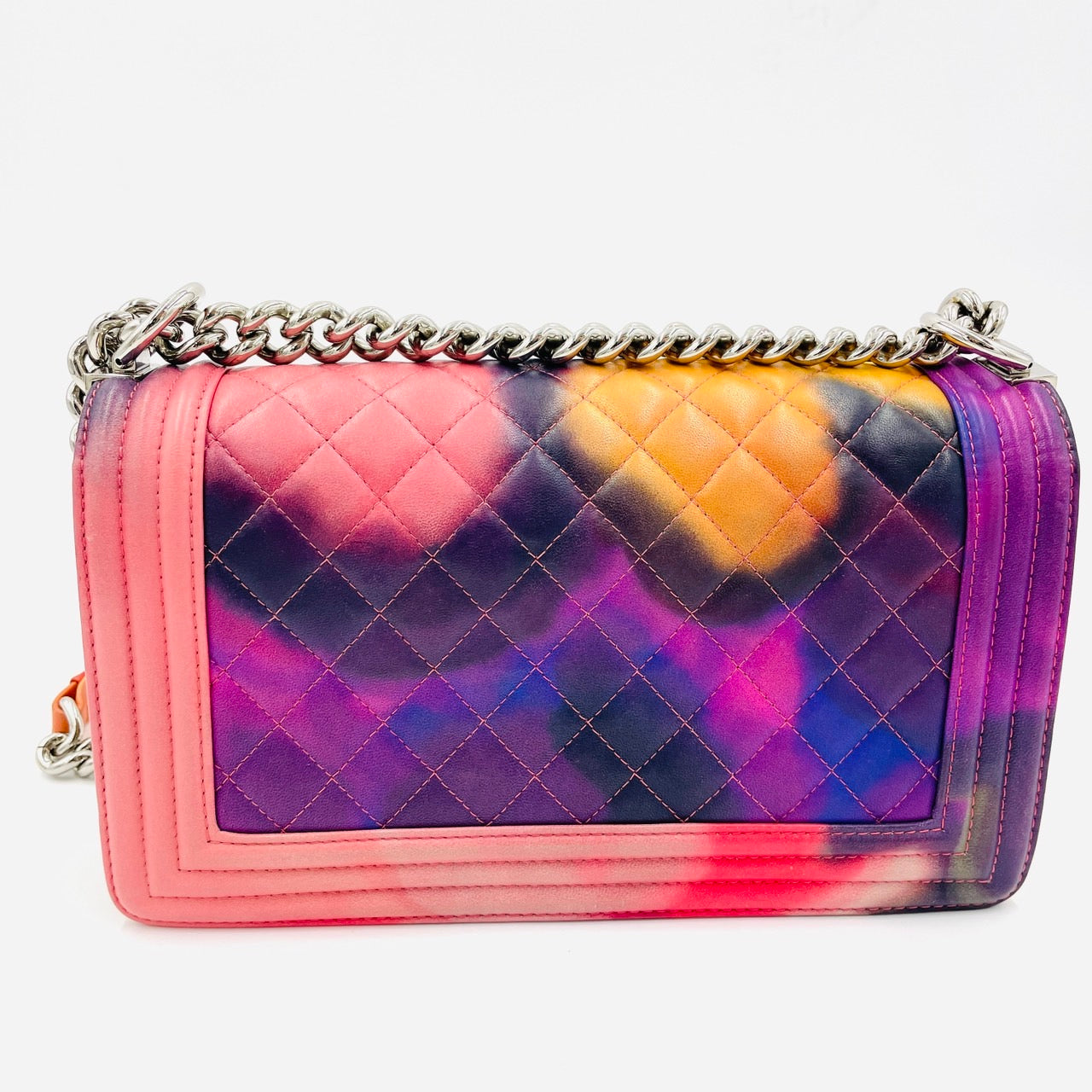 CHANEL BOY CHANEL Leather 2Way Gradation Color Handbag