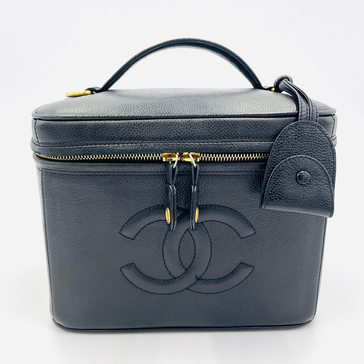 CHANEL Cavier skin Vanity Bag