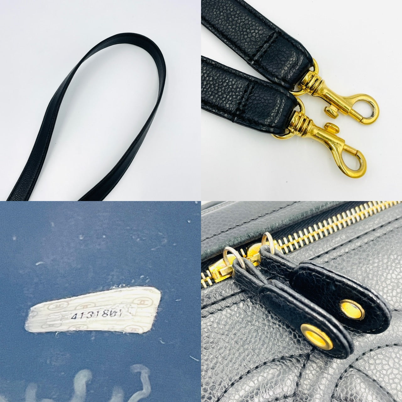 CHANEL Cavier skin Vanity Bag