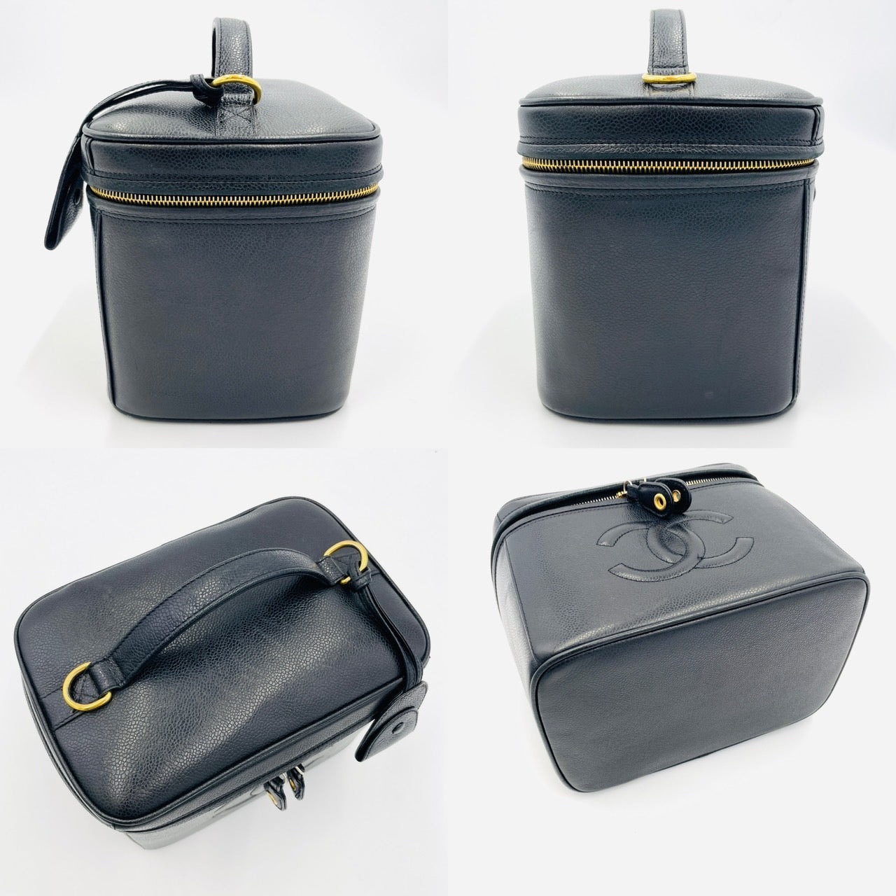 CHANEL Cavier skin Vanity Bag