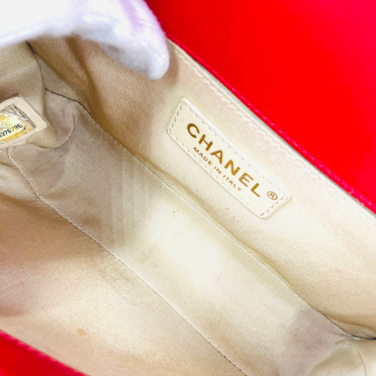 CHANEL BOY CHANEL Leather 2 Way Red Handbag