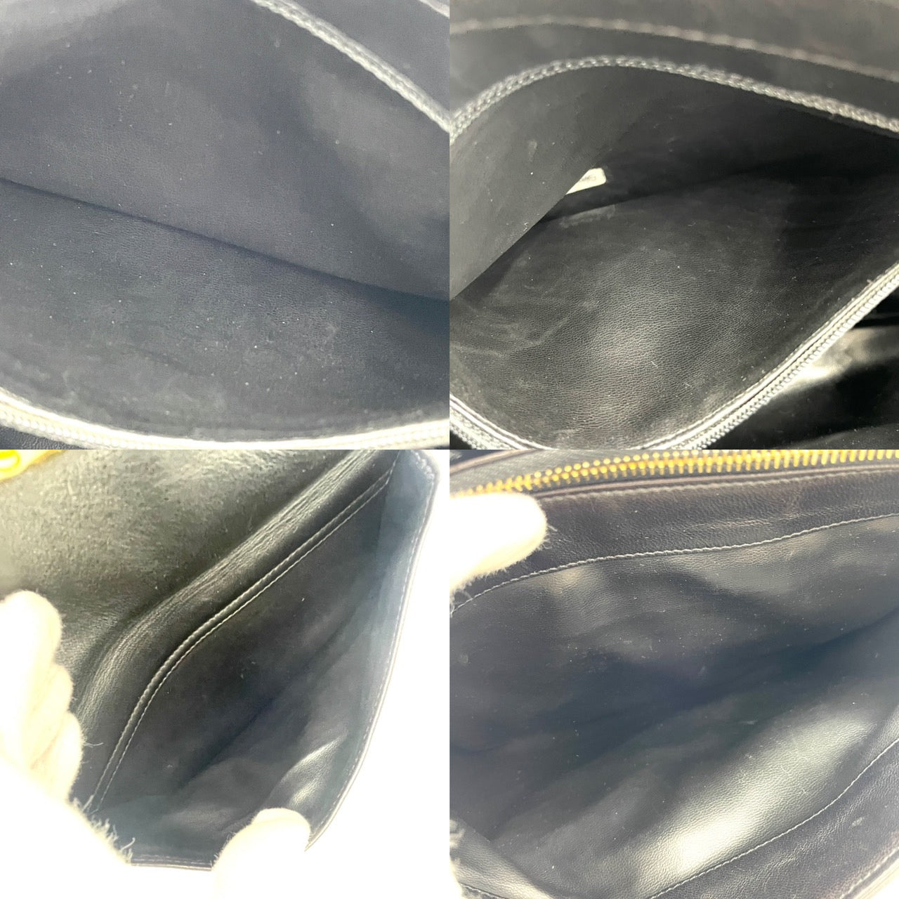 Chanel Lambskin Black Chain Tote Ball Charm