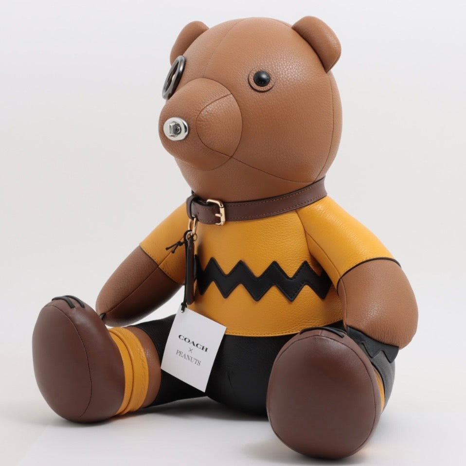COACH Stuffed Animal Leather Model Brown