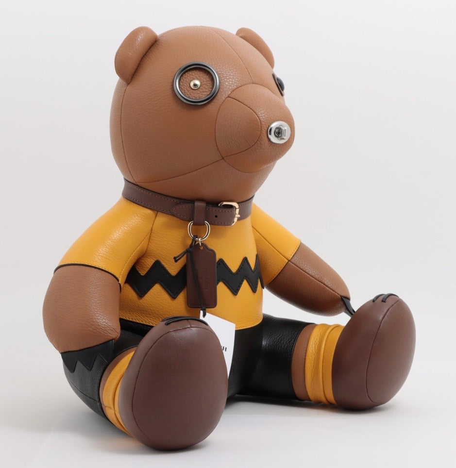 COACH Stuffed Animal Leather Model Brown