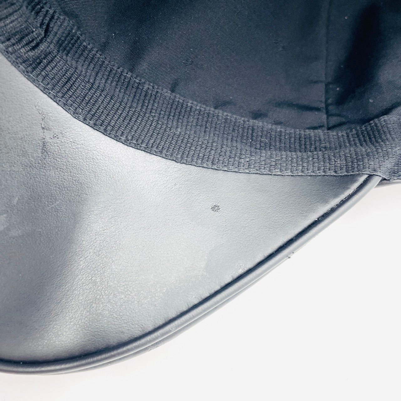 LOUIS VUITTON CAP Monogram Shadow Hat M76985 Black Leather Size 62