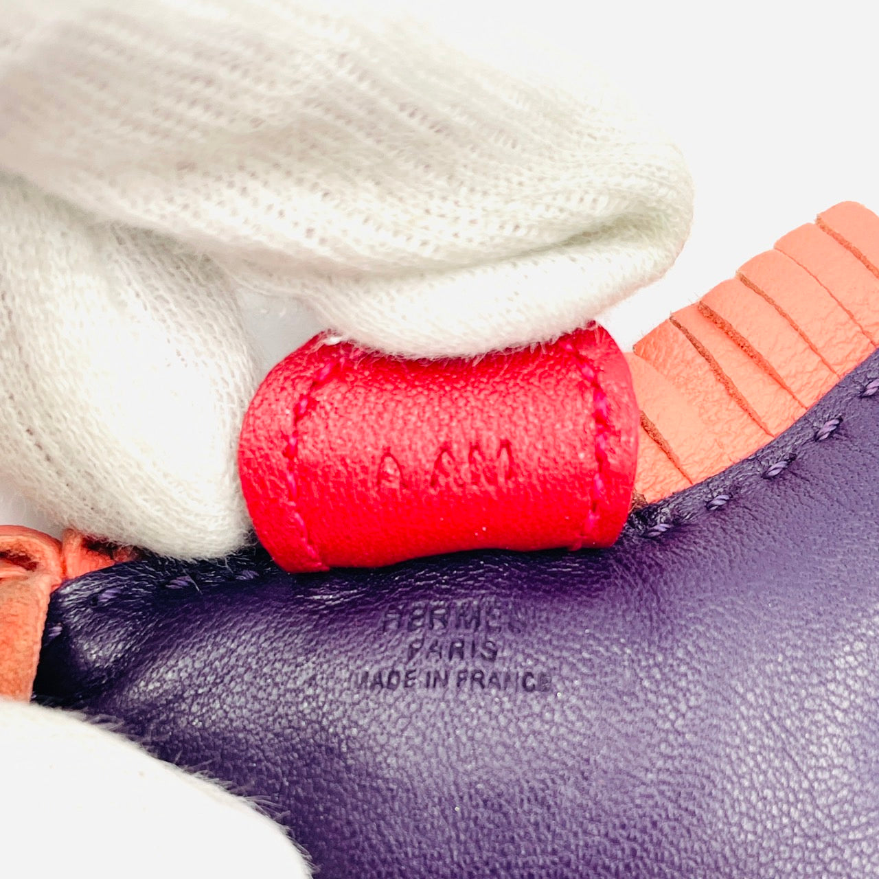 HERMES Rodeo Charm PM Purple