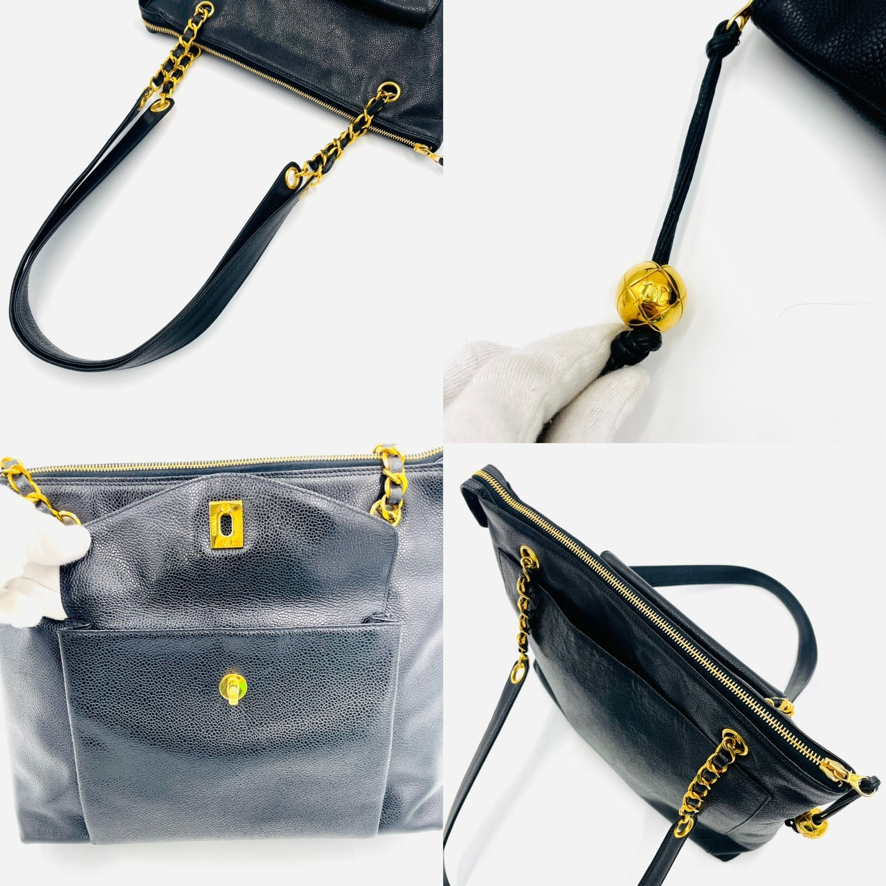 CHANEL Matrasse Caviarbskin Shoulder bag