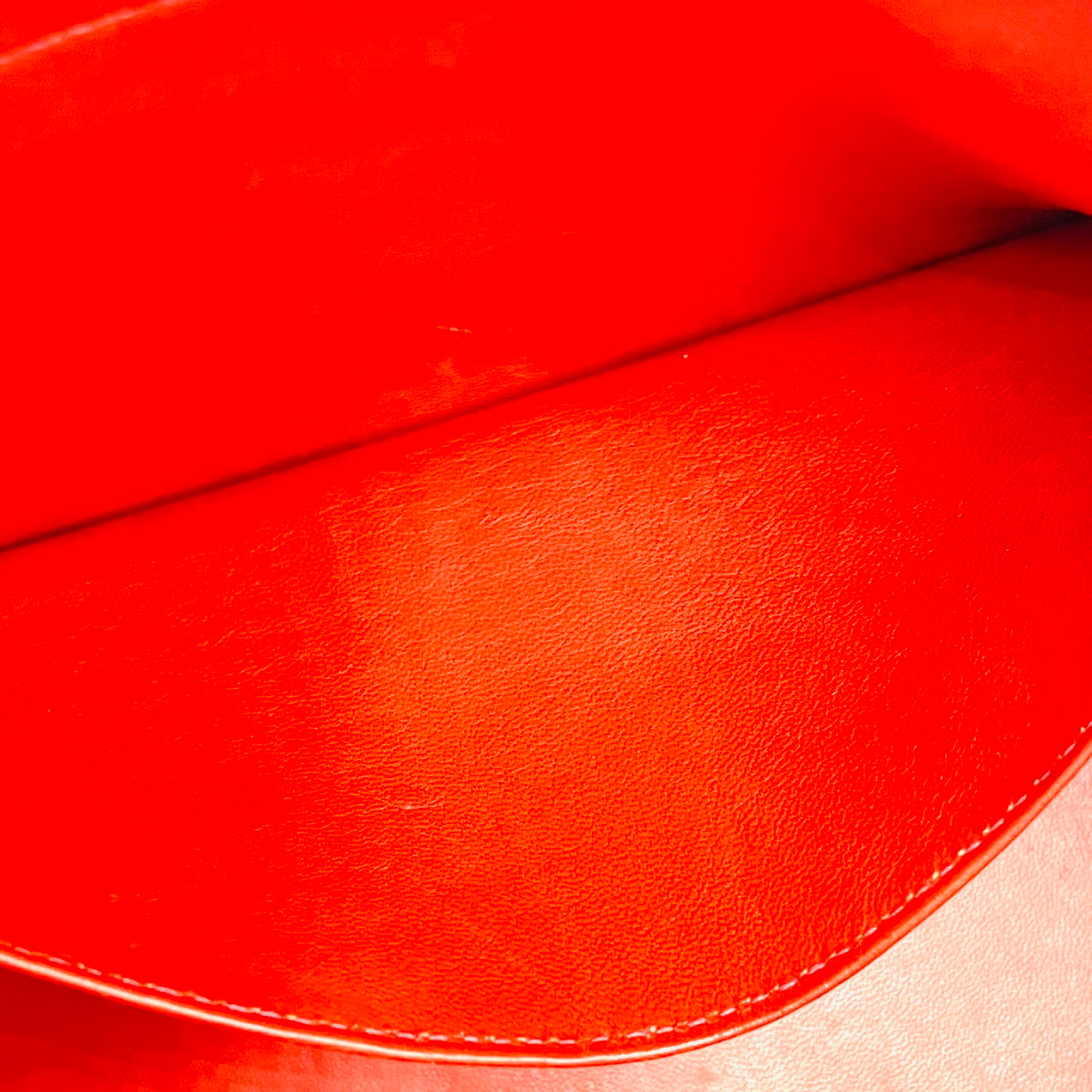 Hermes Bollide Handbag Red Leather