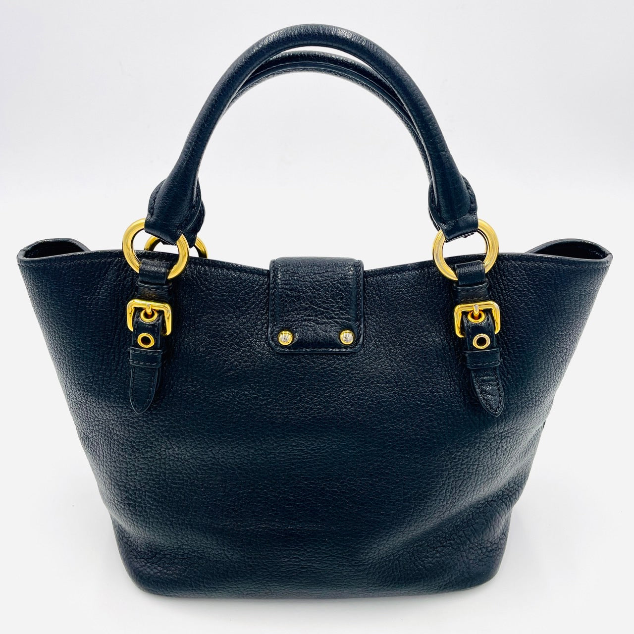 MIUMIU Madras 2way Black Shoulder Bag