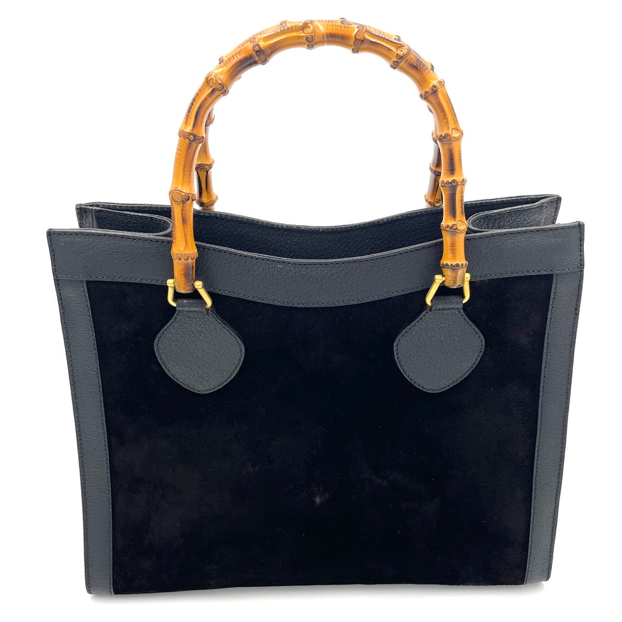 GUCCI Bamboo Black Hand Bag