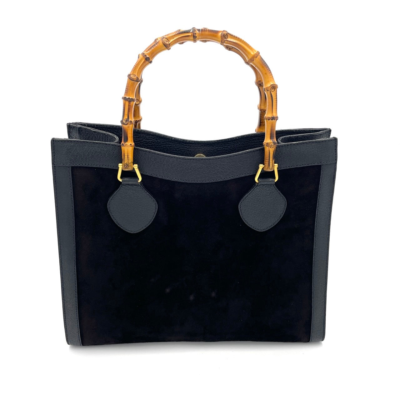 GUCCI Bamboo Black Hand Bag