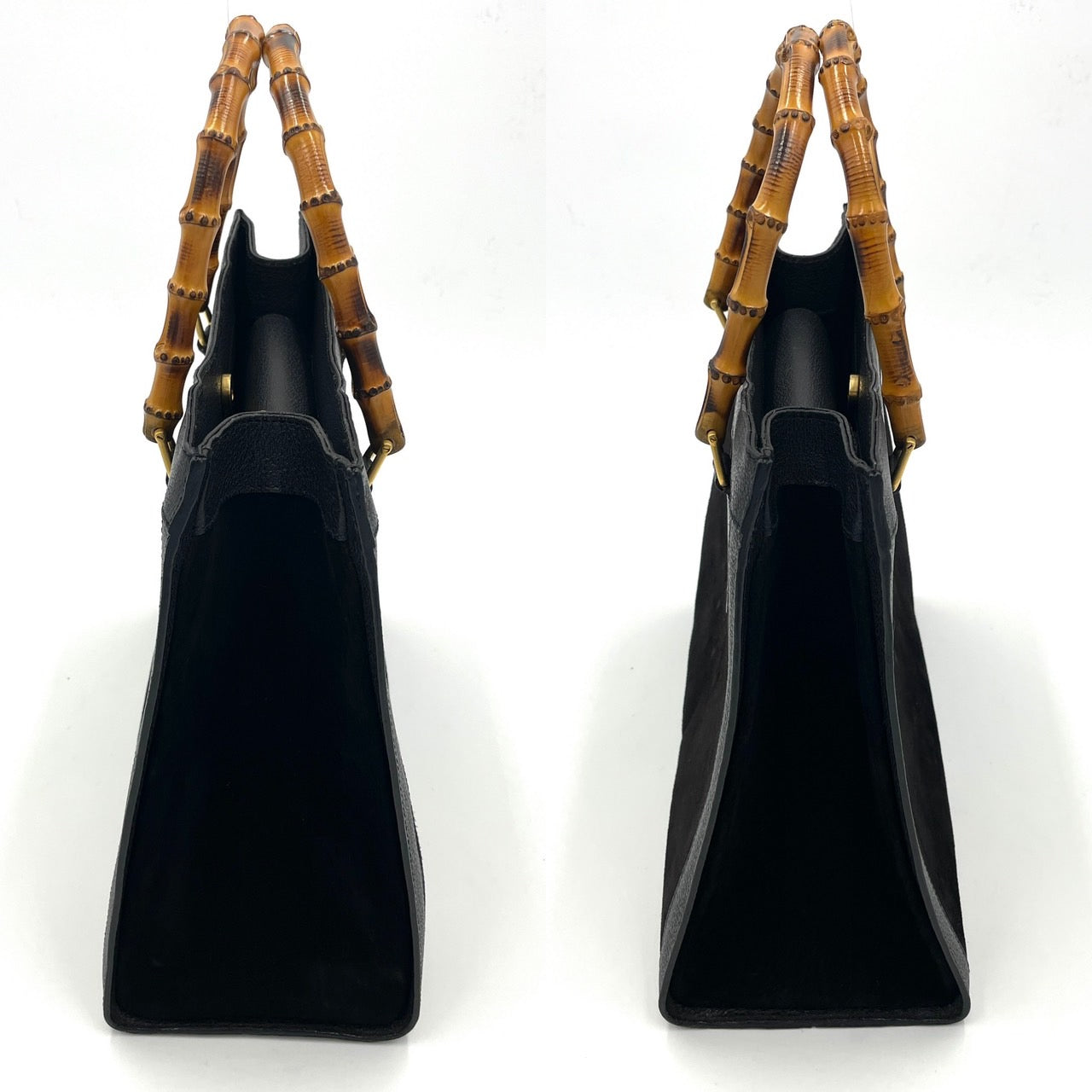 GUCCI Bamboo Black Hand Bag