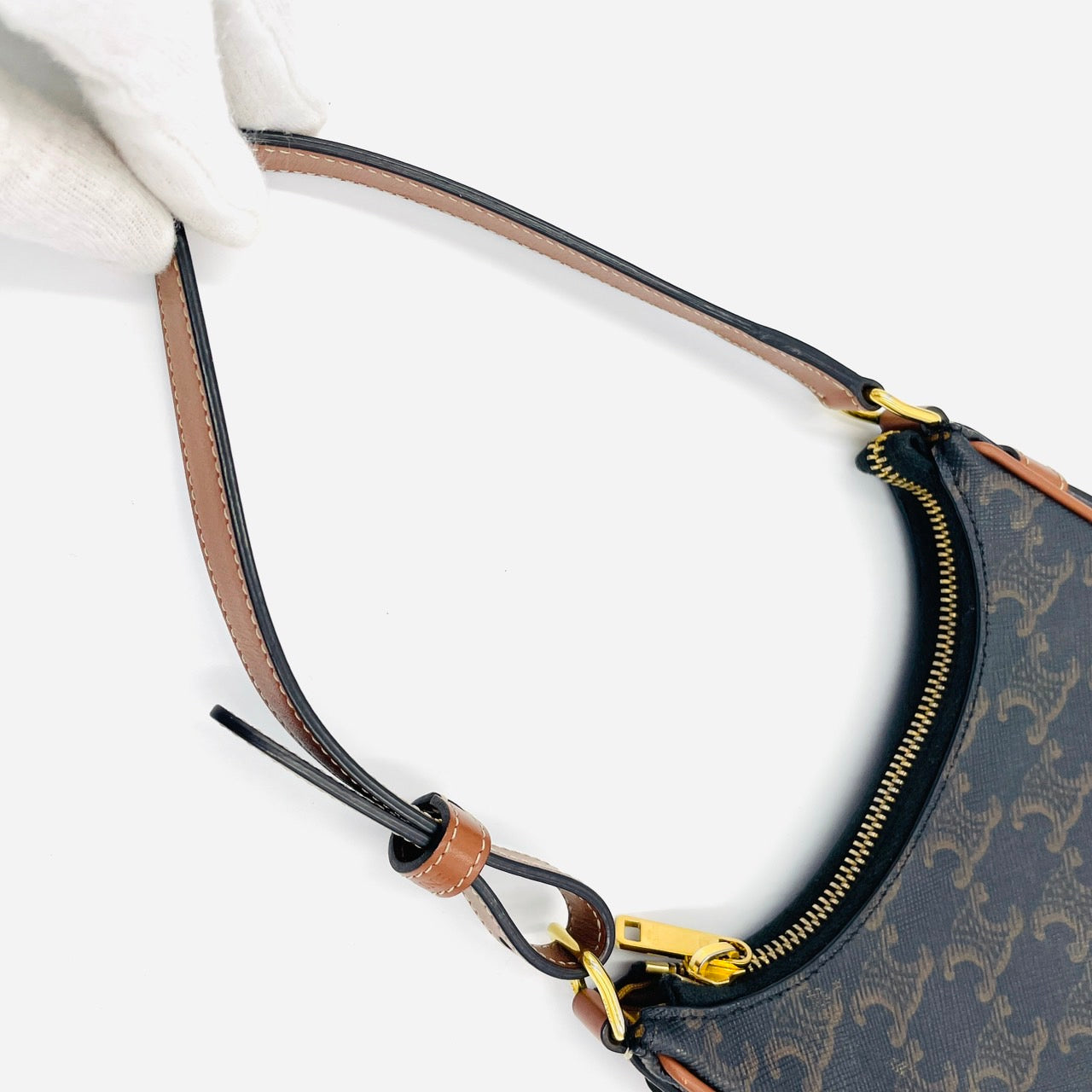 Celine Ava Triomphe Brown Bag