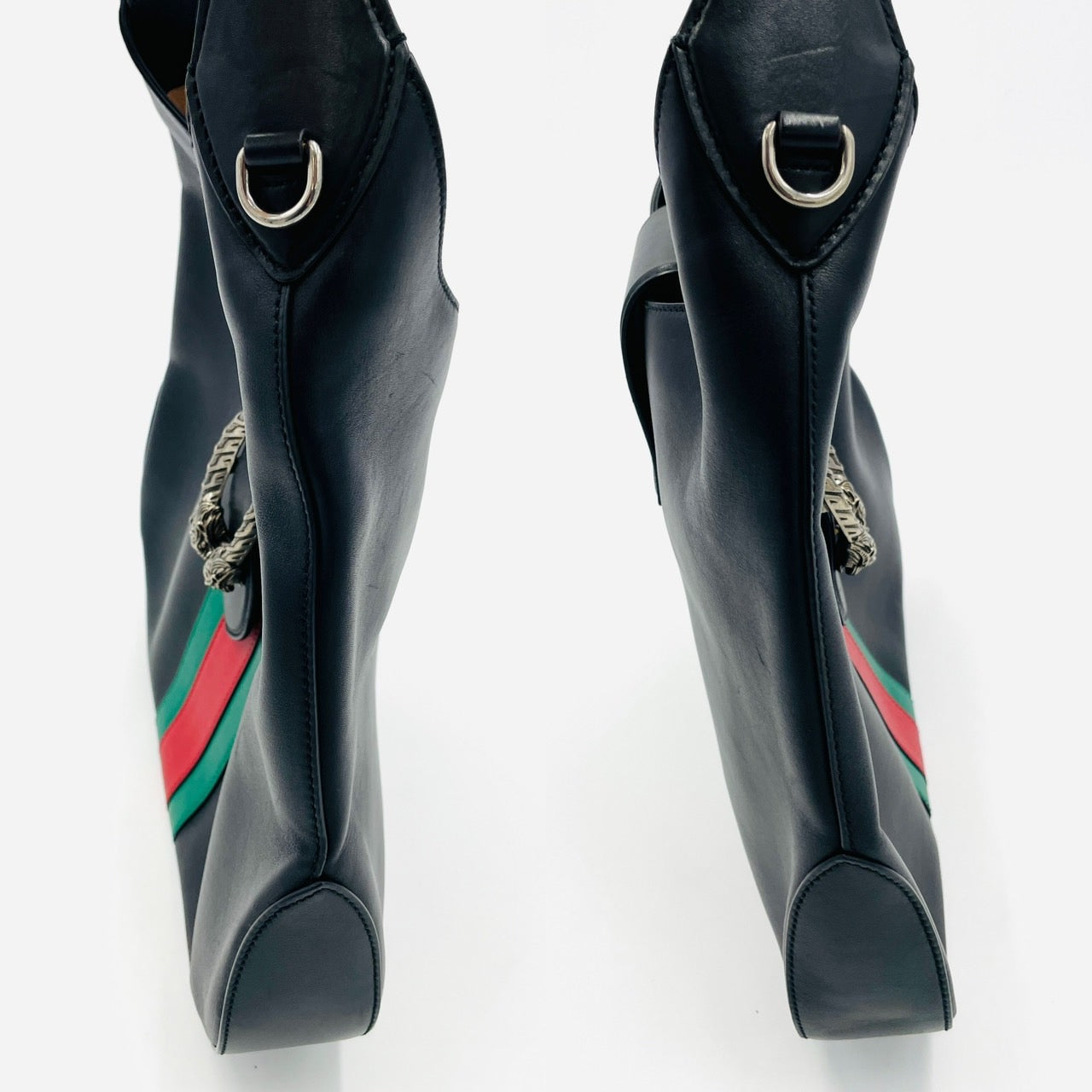 GUCCI Dionysus 2WAY Shoulder Bag Black Leather