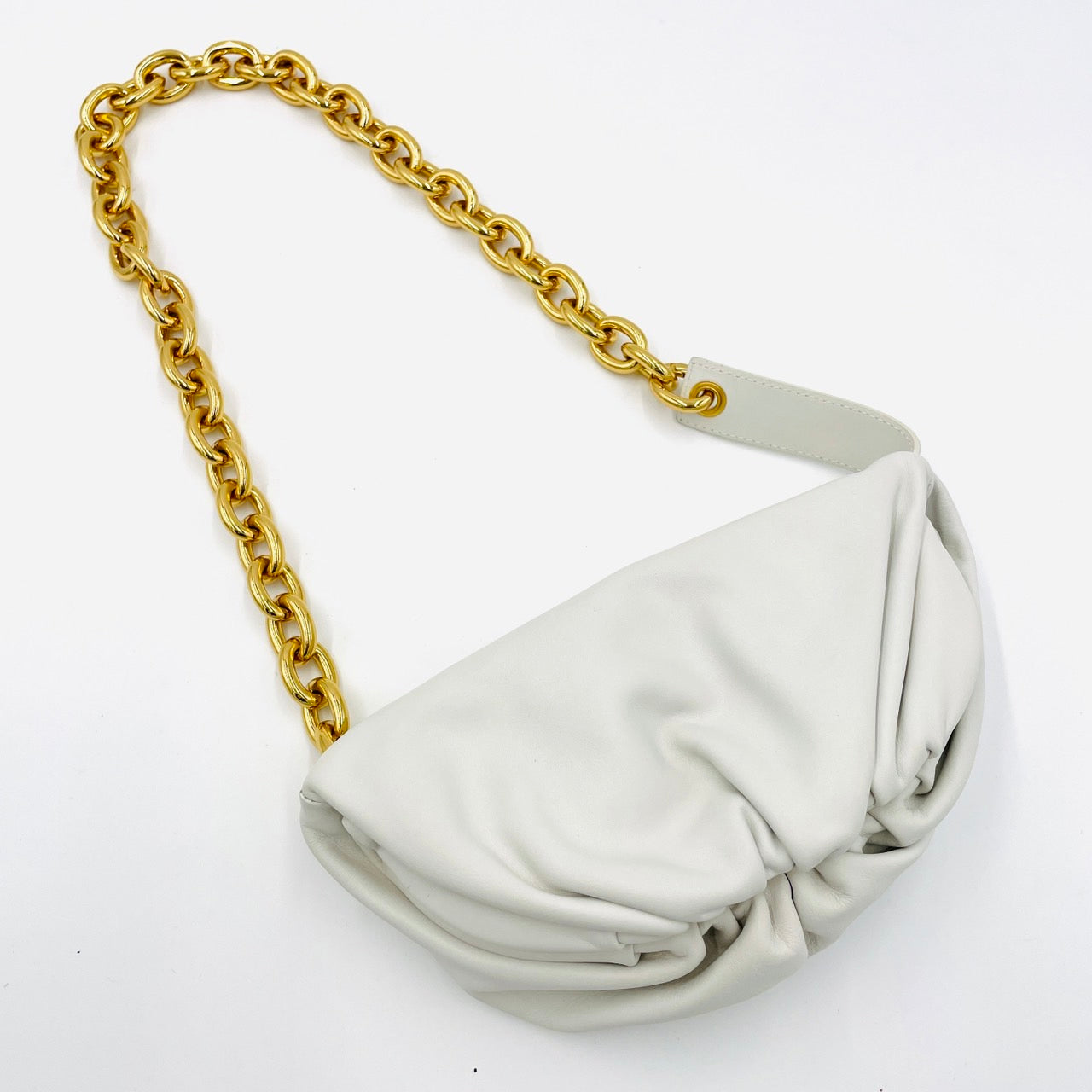 BOTTEGA VENETA The Belt Chain Pouch White